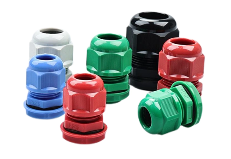 1 IP68 waterproof nylon cable glands made of PA66 for industrial electrical enclosures