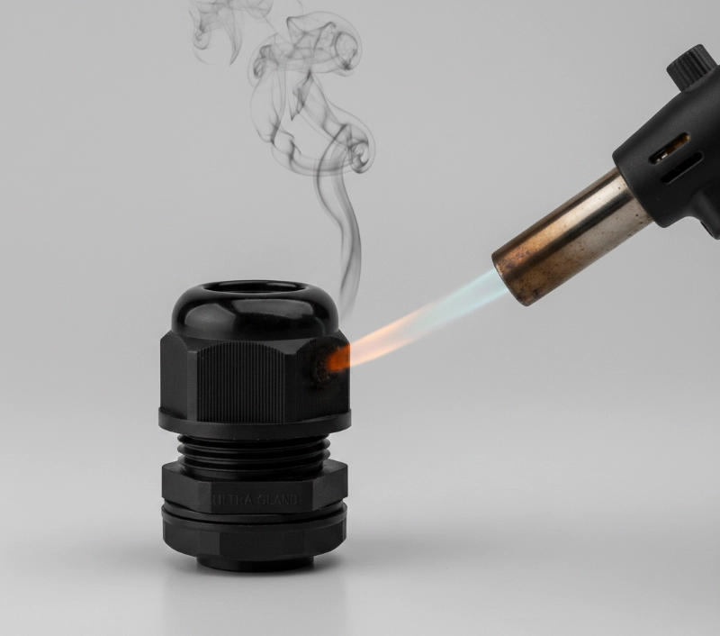 flame-retardancy-of-nylon-cable-gland-CHSO