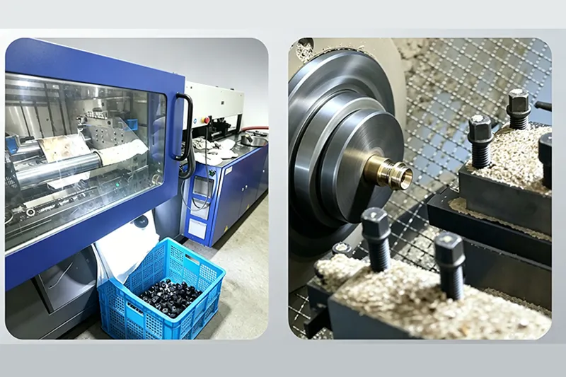 High precision production of plastic cable glands and brass cable glands